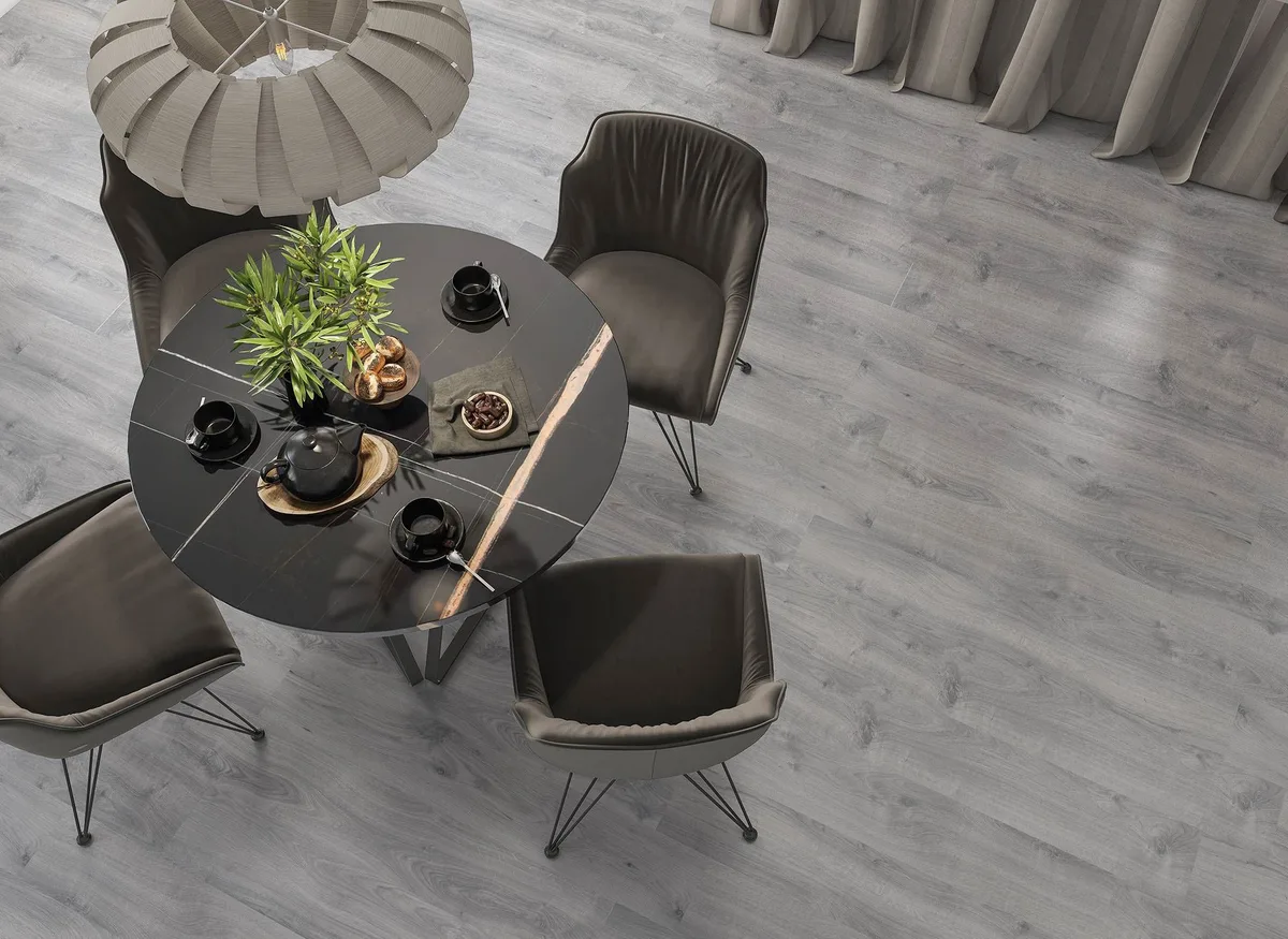 Illinois Gris en una sala