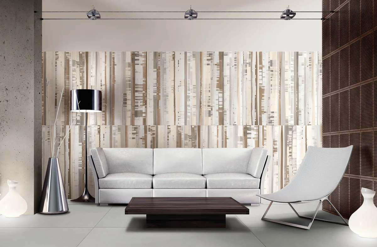Xbeton Concrete Gray en una sala