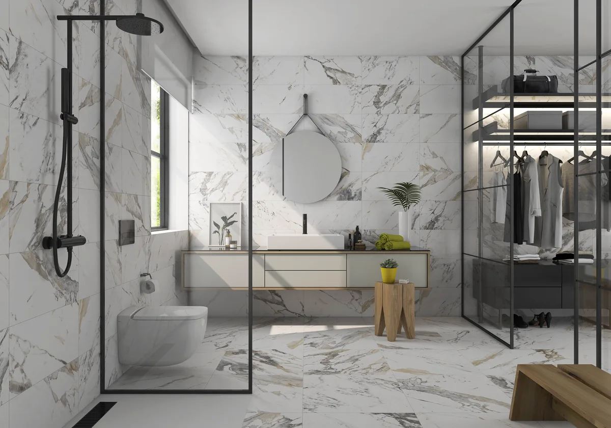 Tinenza Matte en un ba&ntilde;o