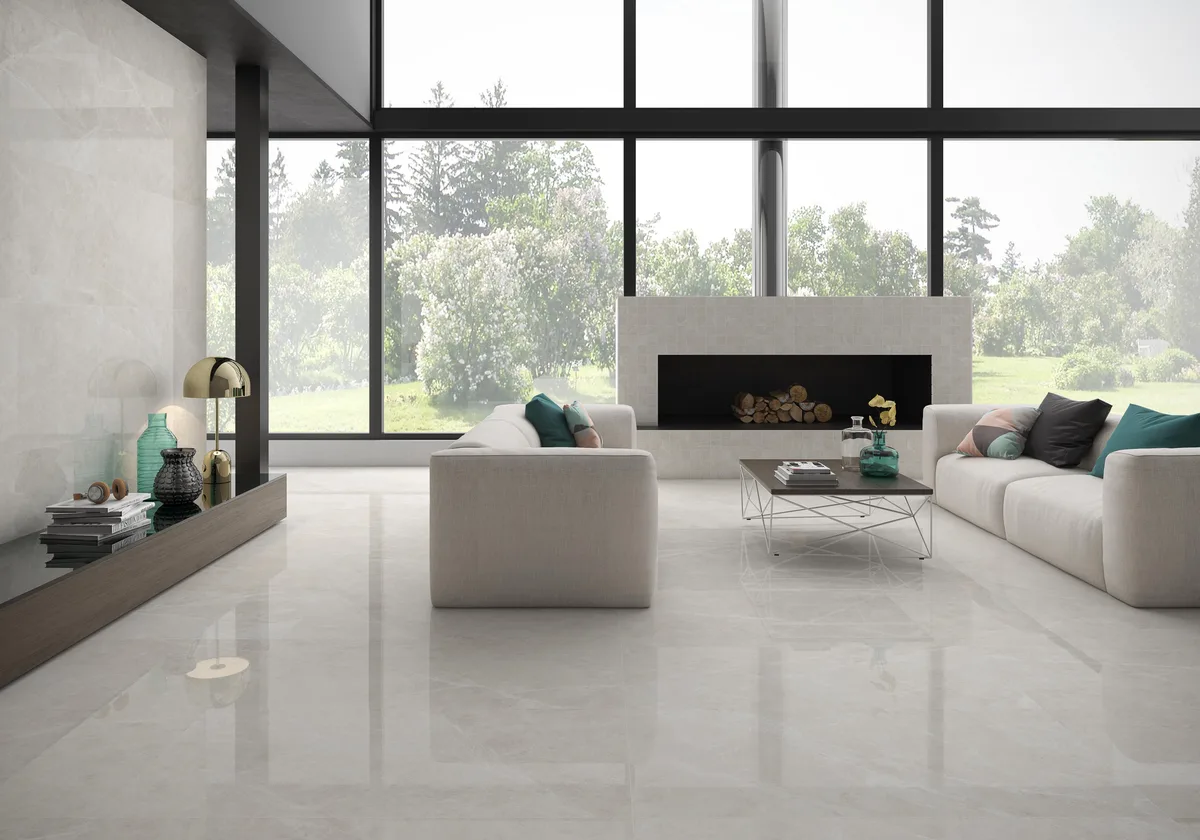 Crepuscolo Cream en una sala