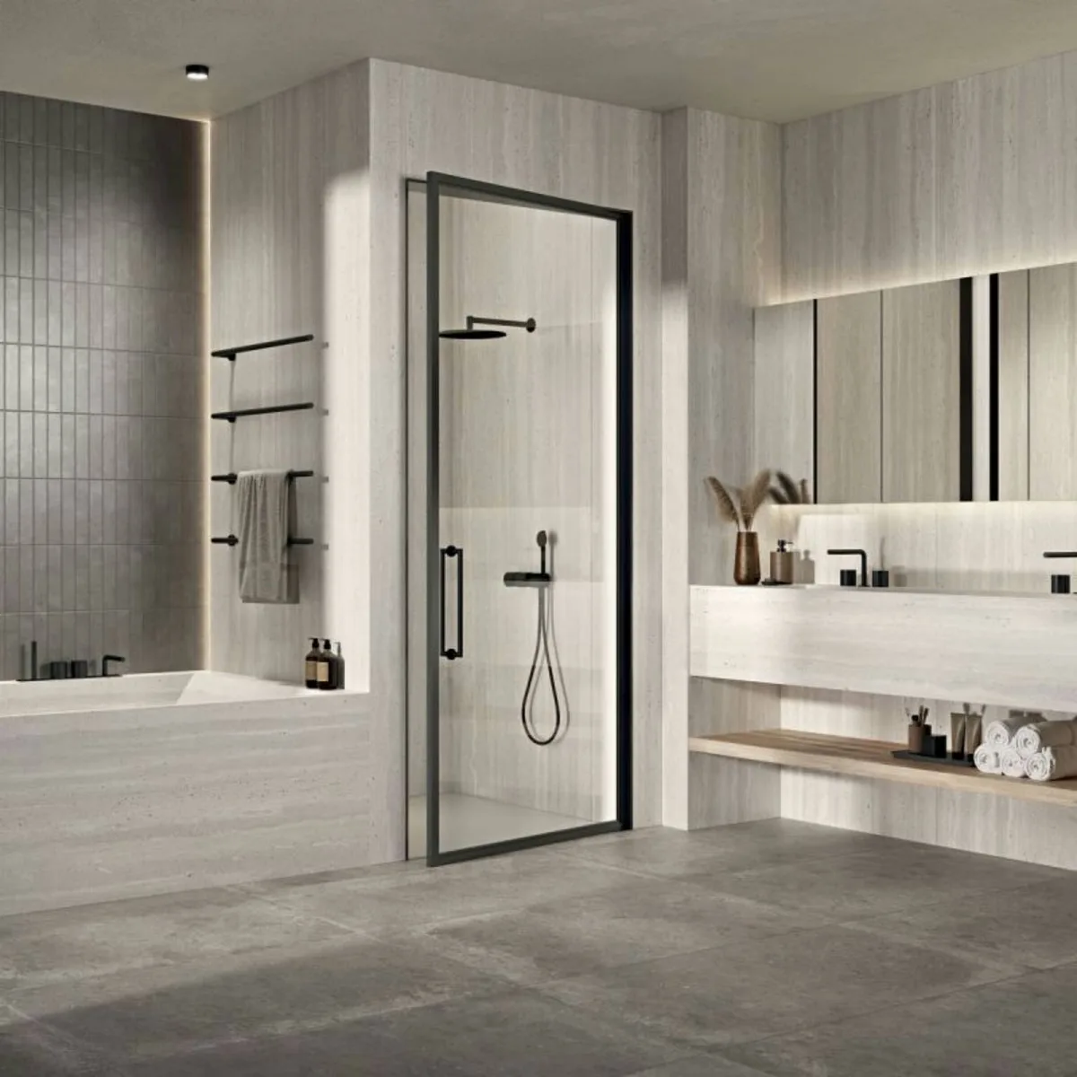 Dorica Avorio en un ba&ntilde;o