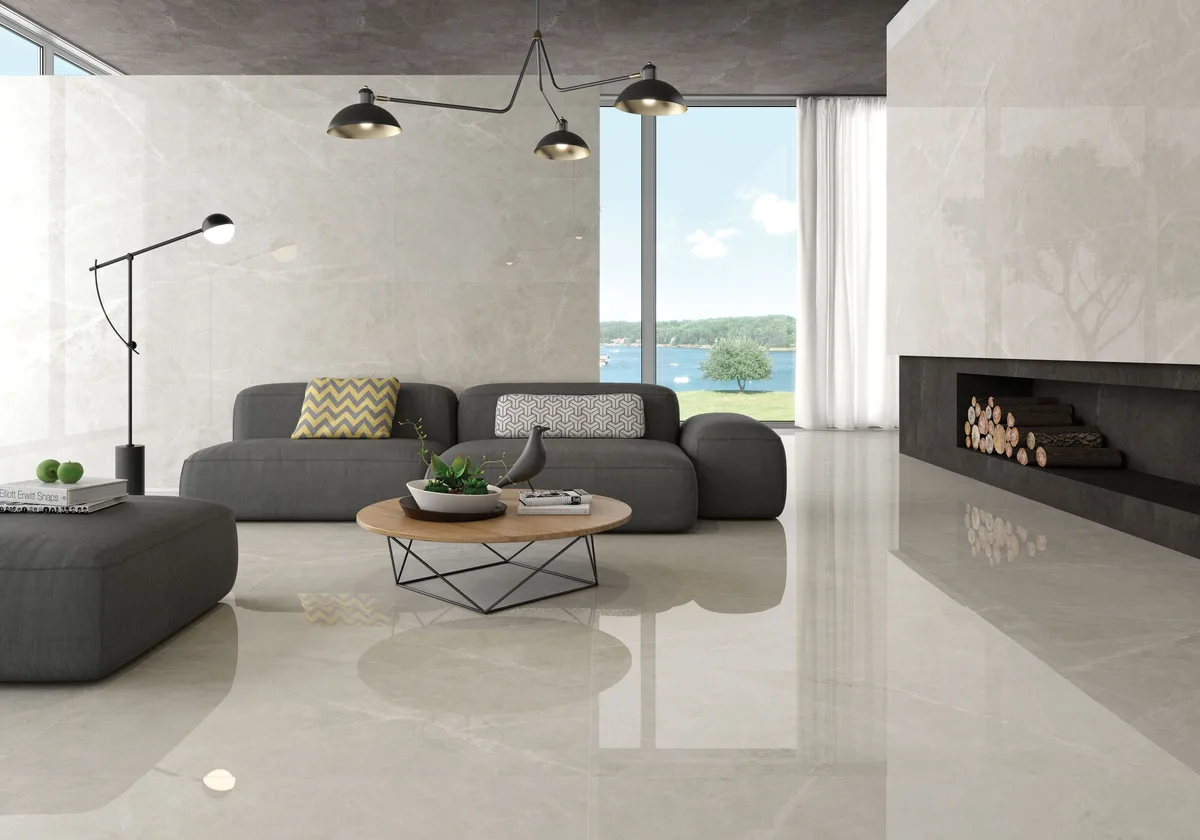 Crepuscolo Cream en una sala