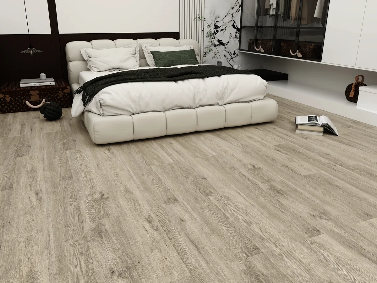 Forest Roble en un dormitorio