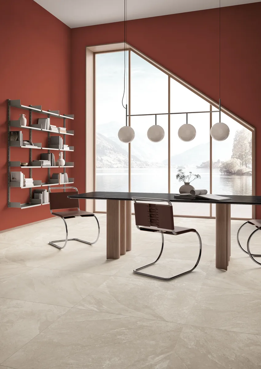 Slate Sand en una sala