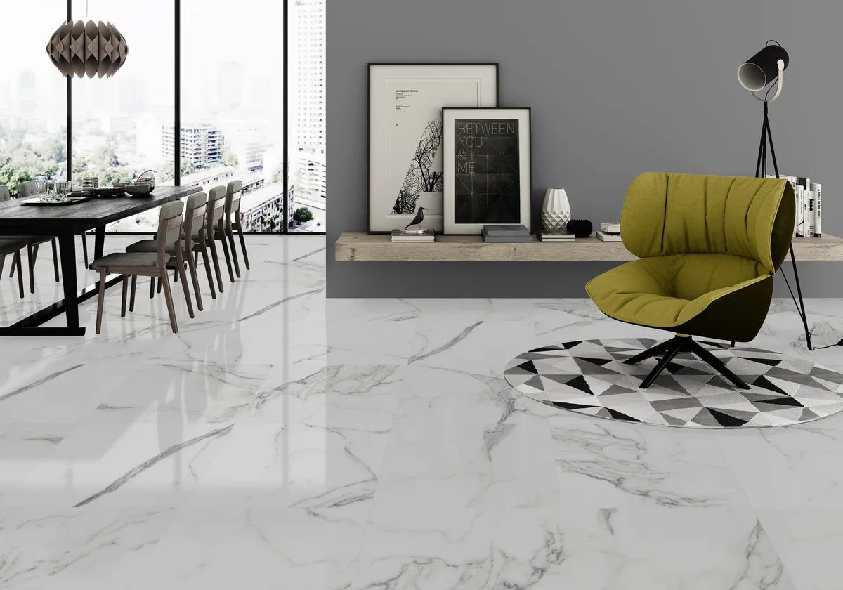 Palatina Blanco en una sala
