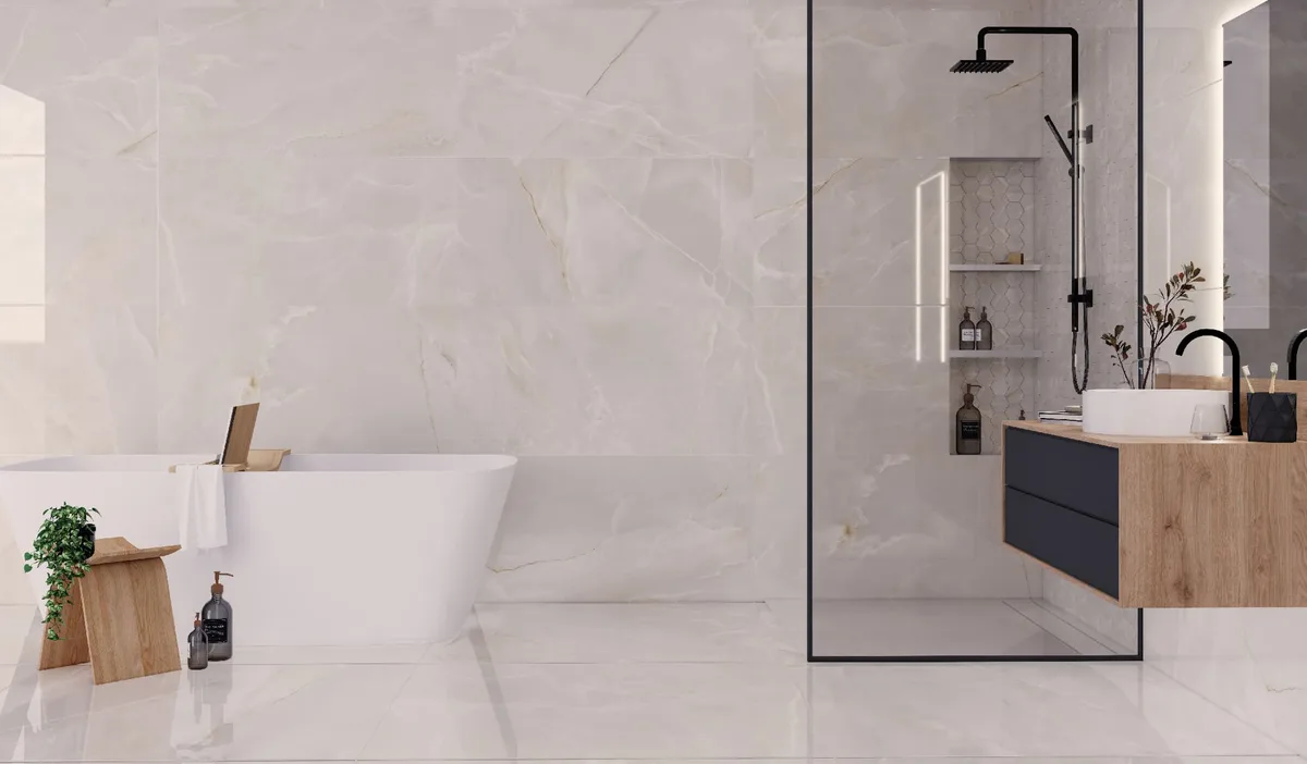 Nepal Polished en un ba&ntilde;o