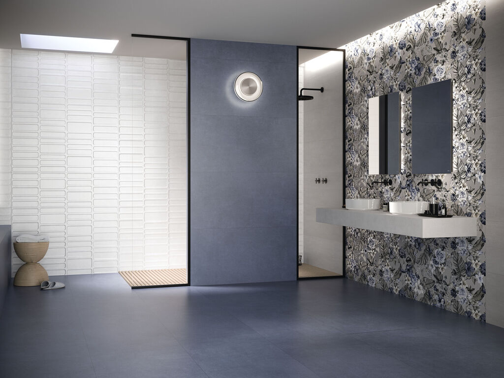 Gravity White Matte en un ba&ntilde;o
